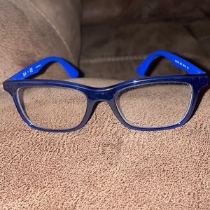 Blue  ray ban kid glasses